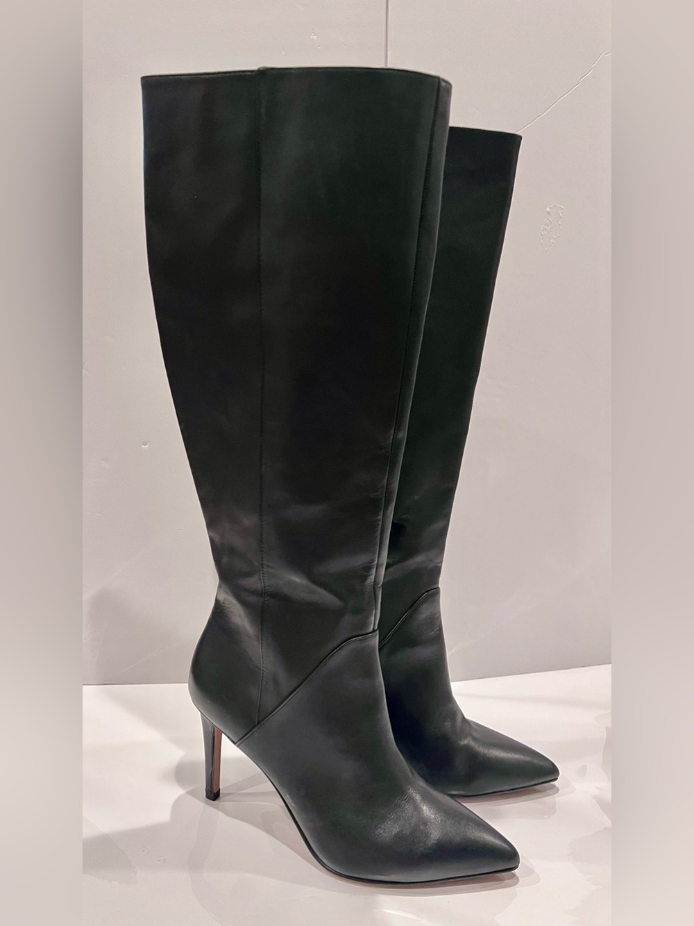 Franco Sarto Black Over-the-Knee Pointed Toe Stiletto Boots